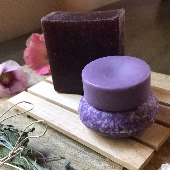 Hand Crafted Other - SET OF 3 •Glycerin Bar Soap• Solid Shampoo •Solid Conditioner bar• Damaged Hair